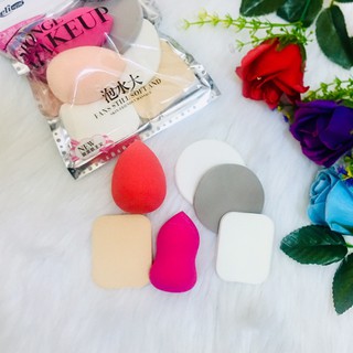 Bộ 6 Bông Mút Trang Điểm/Tán kem Nền Đa Năng Makeup