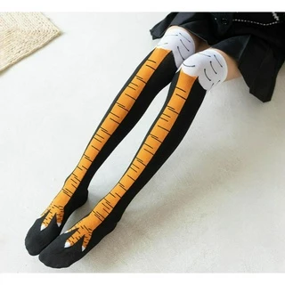 1 / 2 Đôi Tất Chân Gà Nữ - Tất Tập Thể Dục Cao Đến Đầu Gối Ngộ nghĩnh (Xu Hướng Viral)