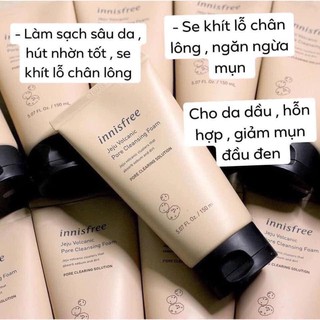 [Innisfree] Sữa Rửa Mặt Tro Núi Lửa Innisfree Volcanic Cleansing Foam
