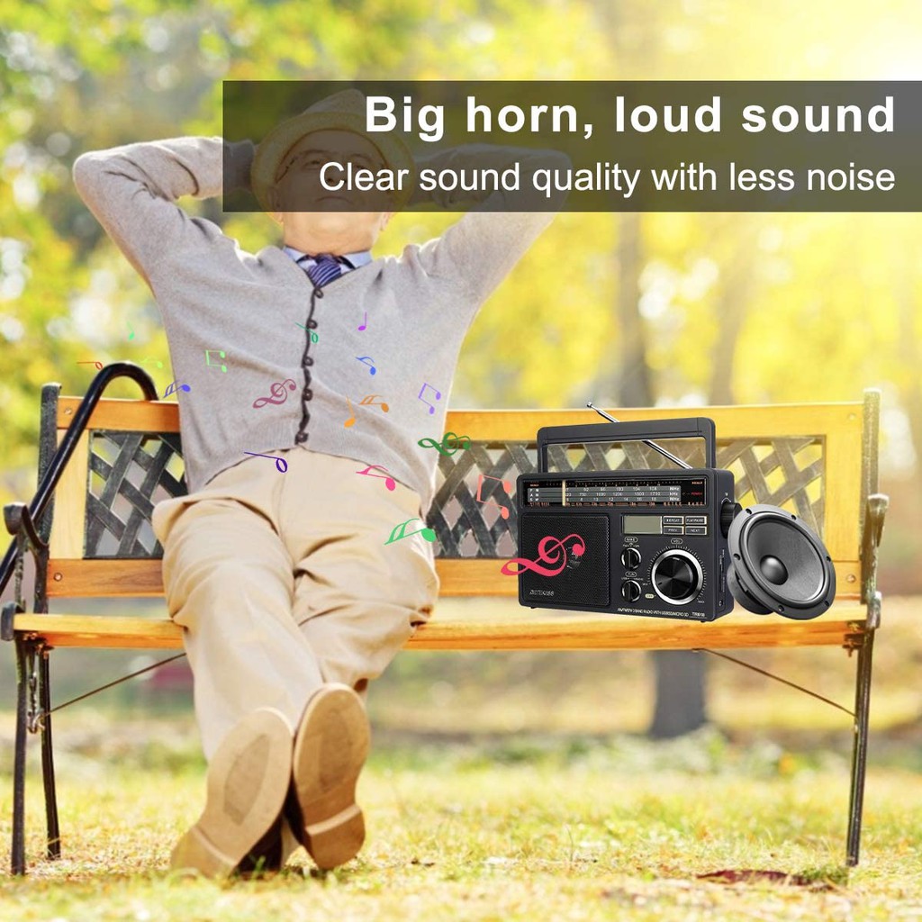 Ảnh Máy nghe nhạc MP3 radio FM RETEKESS TR618 AM SW kèm phụ kiện 3