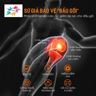 Bó Gối Thể Thao Bảo vệ Đầu gối Pickleball băng gối thể thao tập gym Aonijie E4108 cao cấp đệm silicon