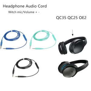 Cáp thay thế BTM Dây âm thanh tai nghe cho QC35 QC25 OE2 3 5 đến 2 5mm Cáp mở rộng tai nghe