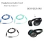 Cáp thay thế BTM Dây âm thanh tai nghe cho QC35 QC25 OE2 3 5 đến 2 5mm Cáp mở rộng tai nghe