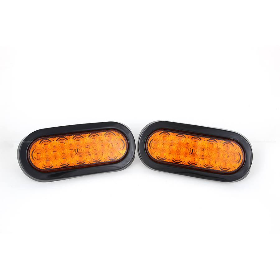 Combo 2 Đèn Led Hình Oval Xe Tải VIAIR VI019 12V Màu Vàng