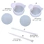 BTF Khe Cắm Thẻ Mini Chống Dính Trong Suốt Keo Trộn Cốc Silicon Khuấy Dính Trộn Nhựa Epoxy Chất Lỏng Sơn Khuấy Que