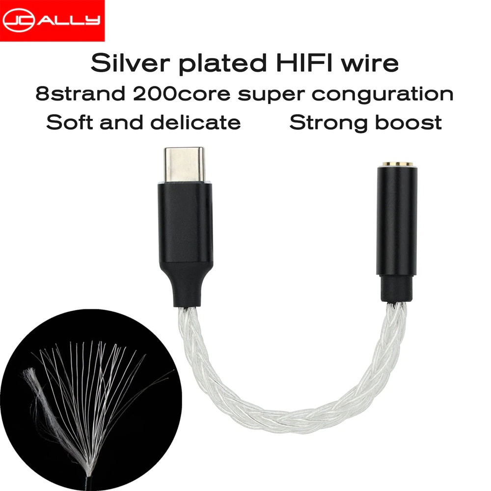 [NC] Dongle DAC JCALLY JM04 PRO | DAC Realtek AL5686 | Type C | Hỗ Trợ Đàm Thoại | Cáp chuyển đổi âm thanh | Dongle | BigBuy360 - bigbuy360.vn