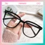 Mắt kính cận nữ nam không độ chống ánh sáng xanh và tia UV gọng kính cận vuông thời trang phong cách HANASO 072