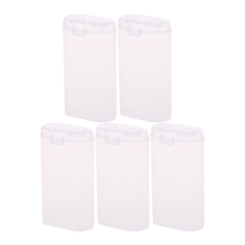 Set 5 hộp nhựa đựng pin 18650 2x18650