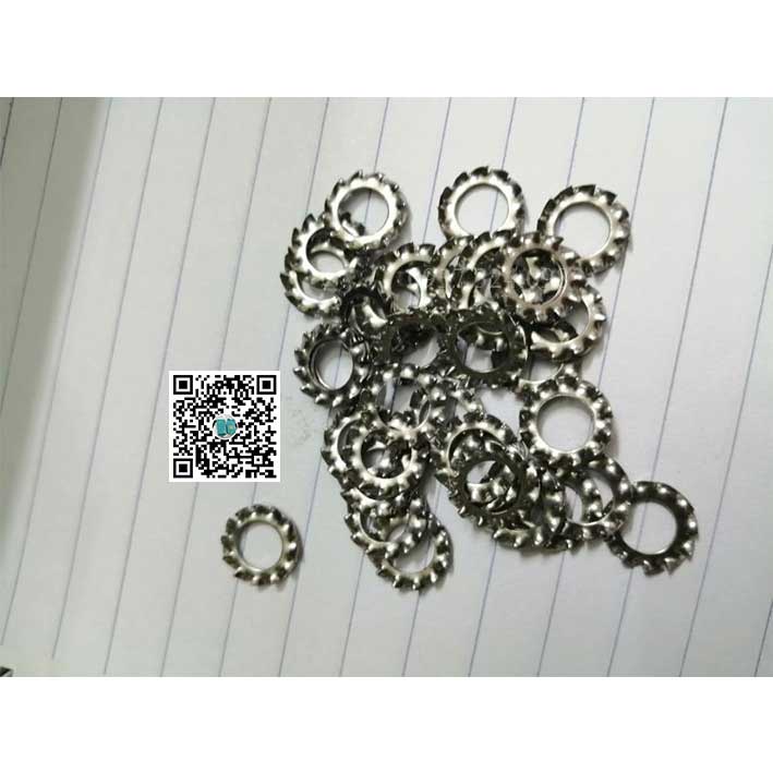 Long đền răng cưa ngoài inox 304 M6 (100 cái) , long đền khía inox M6 ...