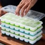 Khay trữ đông đồ ăn dặm đế silicon làm đá viên cực dễ lấy có nắp đậy tiện lợi Minababyvn