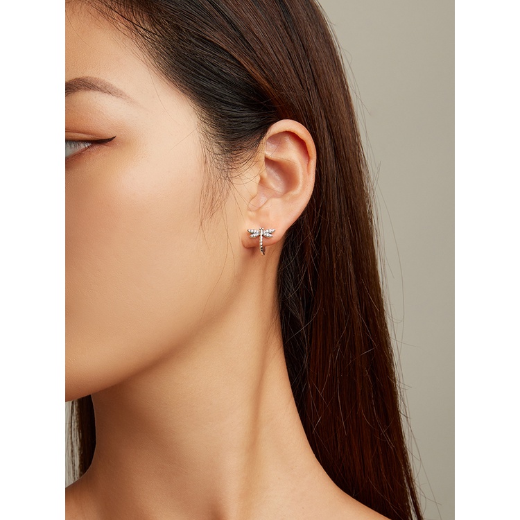 Bamoer Bông Tai bạc 925 Hình Chuồn Chuồn