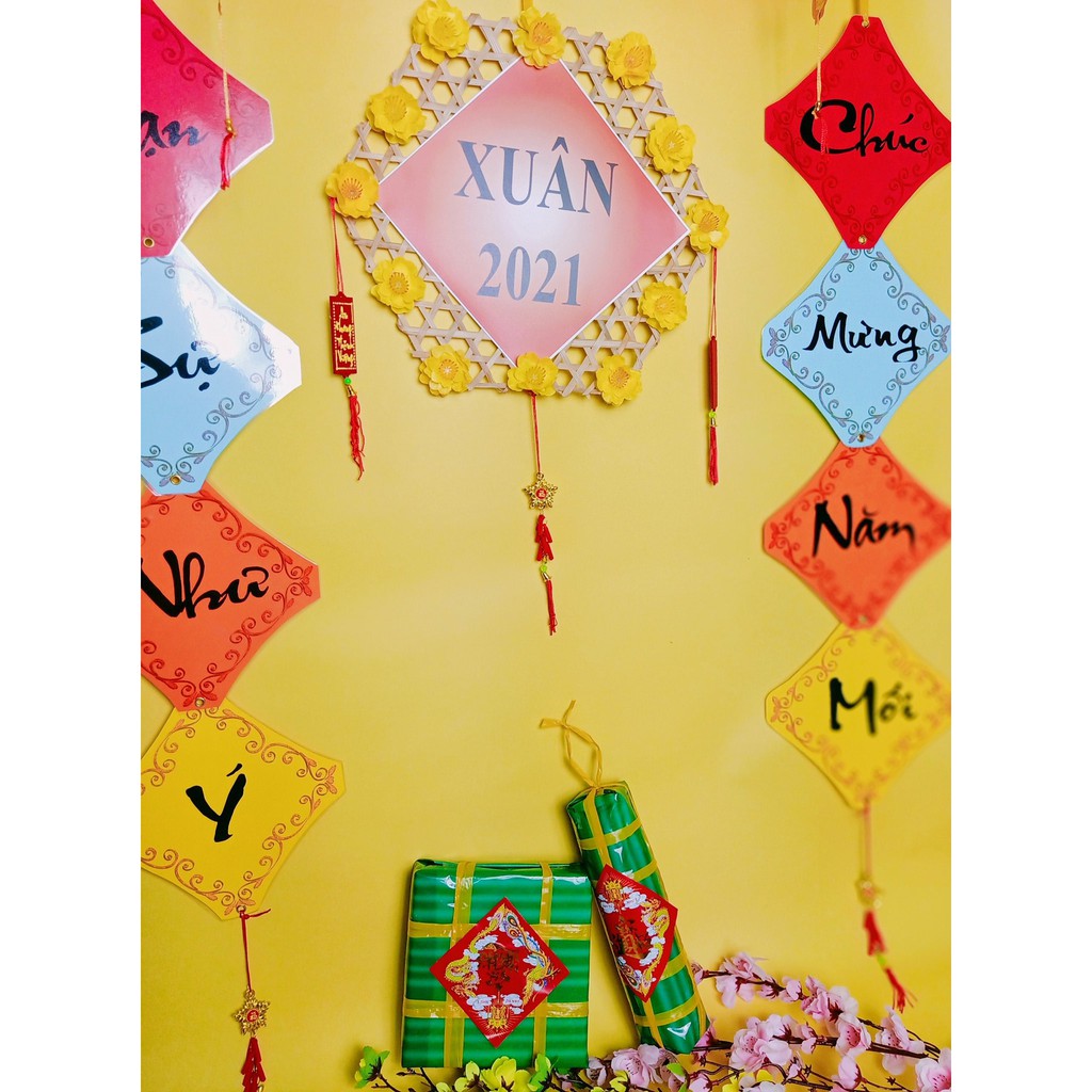Combo trang trí xuân handmade