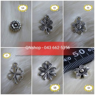 10 charm giả bạc, charm giả cổ làm vòng siêu đẹp.
