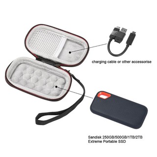 Túi đựng bảo vệ cứng cáp cho ổ cứng Sandisk 250gb / 500gb / 1tb / 2tb Ssd Sdssde60 chuyên dụng