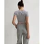 Áo thun nữ, áo croptop nữ cổ V basic tay ngắn Amy Top ôm body chất cotton rib co giãn thoáng mát LND