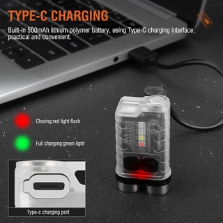 V3 Đèn Pin Mini Siêu Sáng 9 Chế Độ Nam Châm 900Lm LED Móc Khóa Cắm Trại Ngoài Trời Portable Đèn Làm Việc
