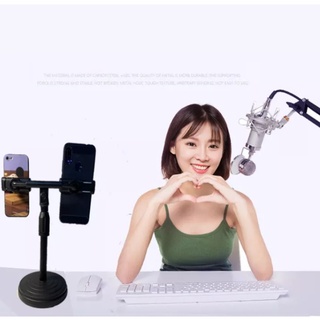 (CHÍNH HÃNG) Giá Đỡ Điện Thoại Để Bàn Kẹp 2 Điện Thoại Livestream Xem Video Xoay 360 Độ Cao Cấp - #kepdienthoai