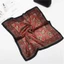 Jifang Nữ Retro Vintage Paisley In Hình Satin Lụa Vuông Khăn Quàng Cổ Bandana 60x60cm WJ306