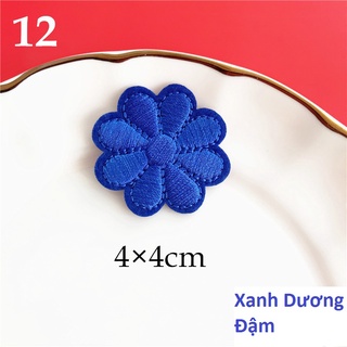 Miếng dán ủi quần áo hình hoa hướng dương nhiều màu 4x4cm