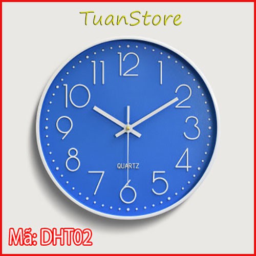 Đồng hồ treo tường hình tròn mã DHT02 (4 màu) | Shopee Việt Nam