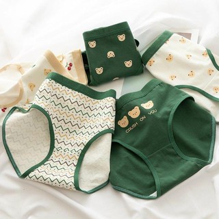 Quần Cotton Hoạ Tiết Gấu Xanh Lá cute mã 288.,