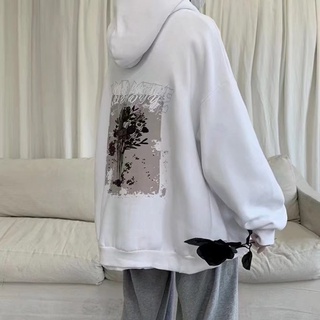 Áo Khoác Hoodie Tay Dài Dáng Rộng In Hình Phong Cảnh Mỹ Thời Trang Thu Đông Cho Cặp Đôi