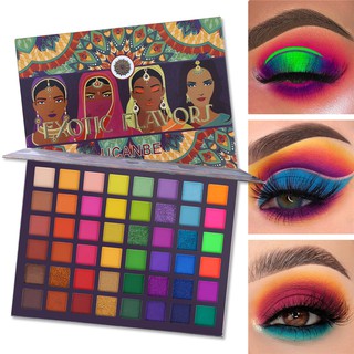 UCANBE Hương Vị Kỳ Lạ Bảng Phấn Mắt 48 Màu Bấm Lấp Lánh Shimmer Matte Green Eye Shadow Neon Kim Loại Trang Điểm Mỹ Phẩm