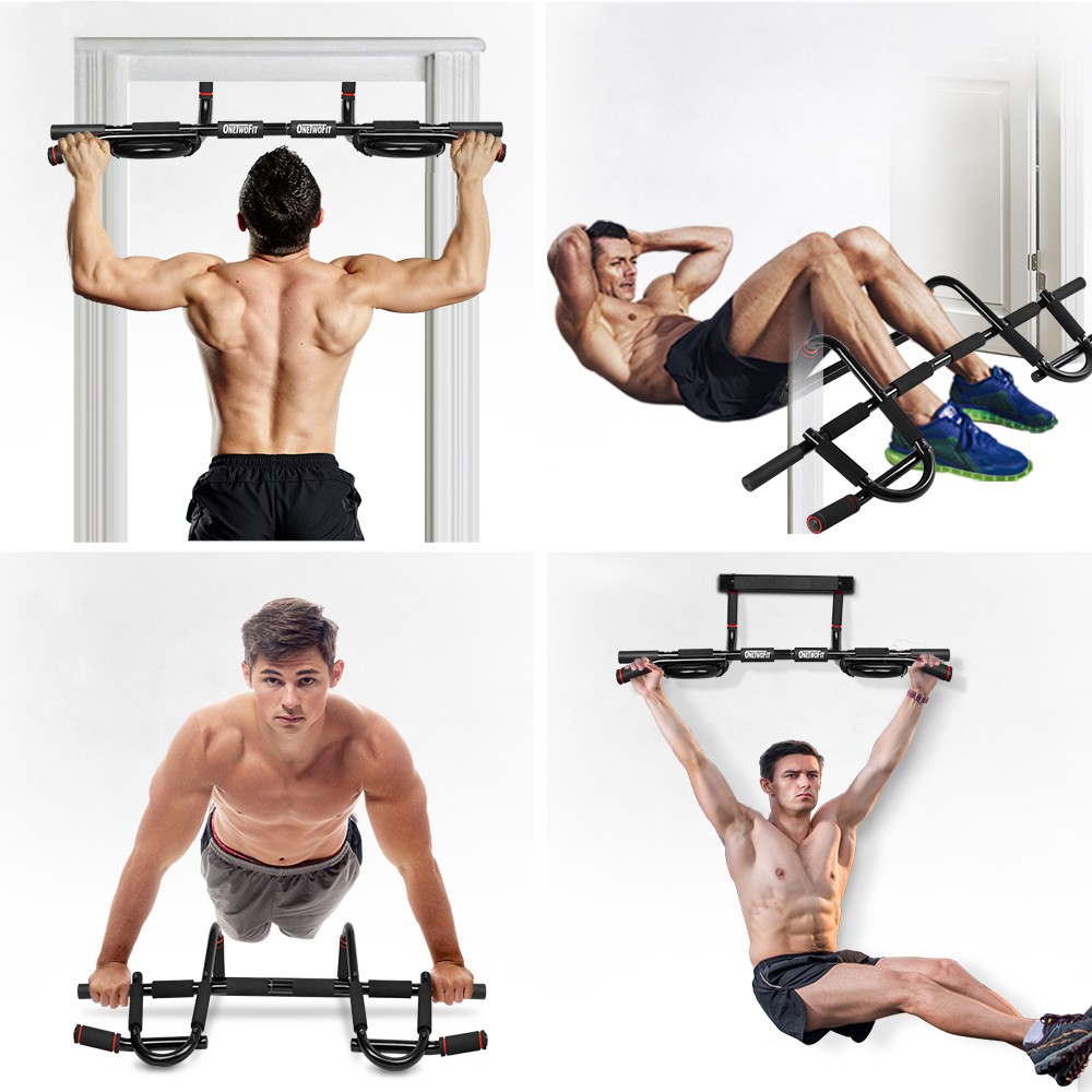 Ảnh OneTwoFit thanh tập xà đơn Pull Up Bar Chin Up Bar Multi-Grip Body Workout Bar 4