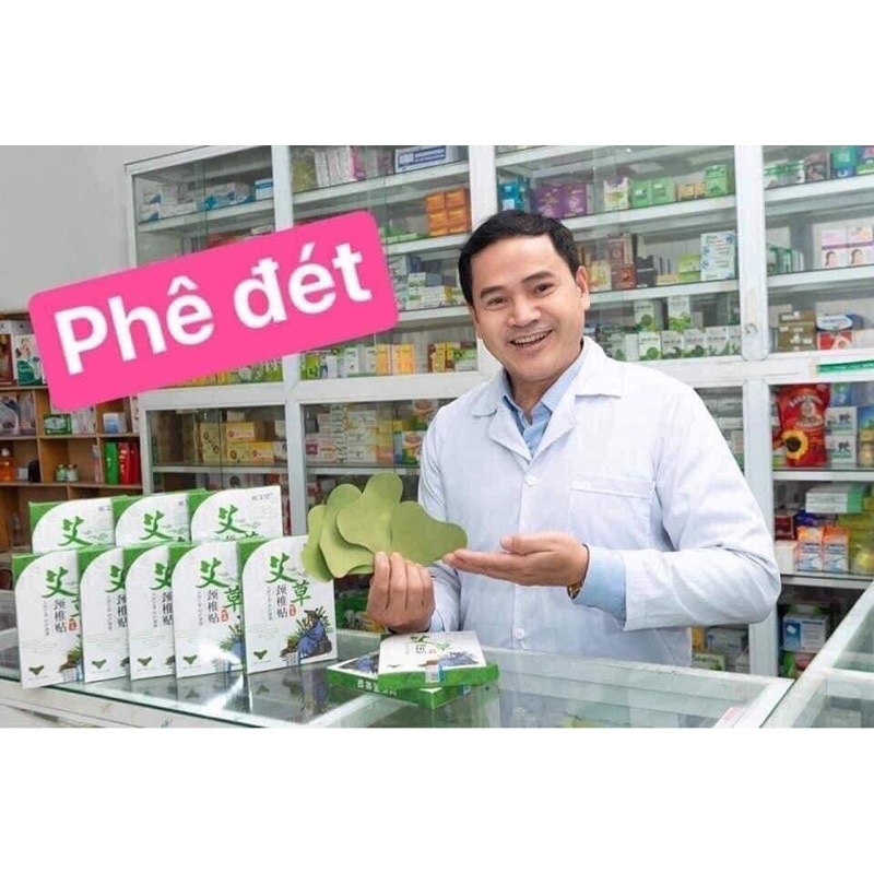 Hộp 12 Miếng Dán Ngải Cứu Vai Gáy Giảm Đau Cổ Vai Gáy, Thải Độc