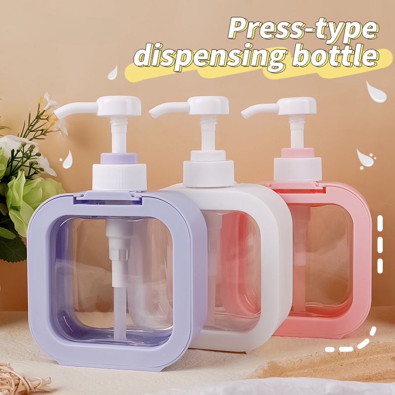 Chai Rỗng Trong Suốt Dạng Ấn Đựng Nước Rửa Tay Dung Tích 300ml | Shopee ...