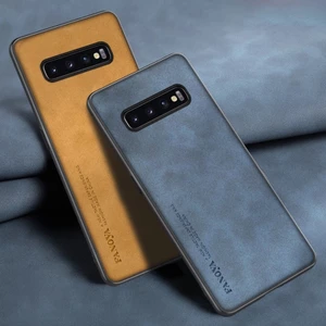 Dành cho Samsung Galaxy S10 / S10 Plus / S10 5G Vỏ ốp lưng lai bằng da PU chống sốc