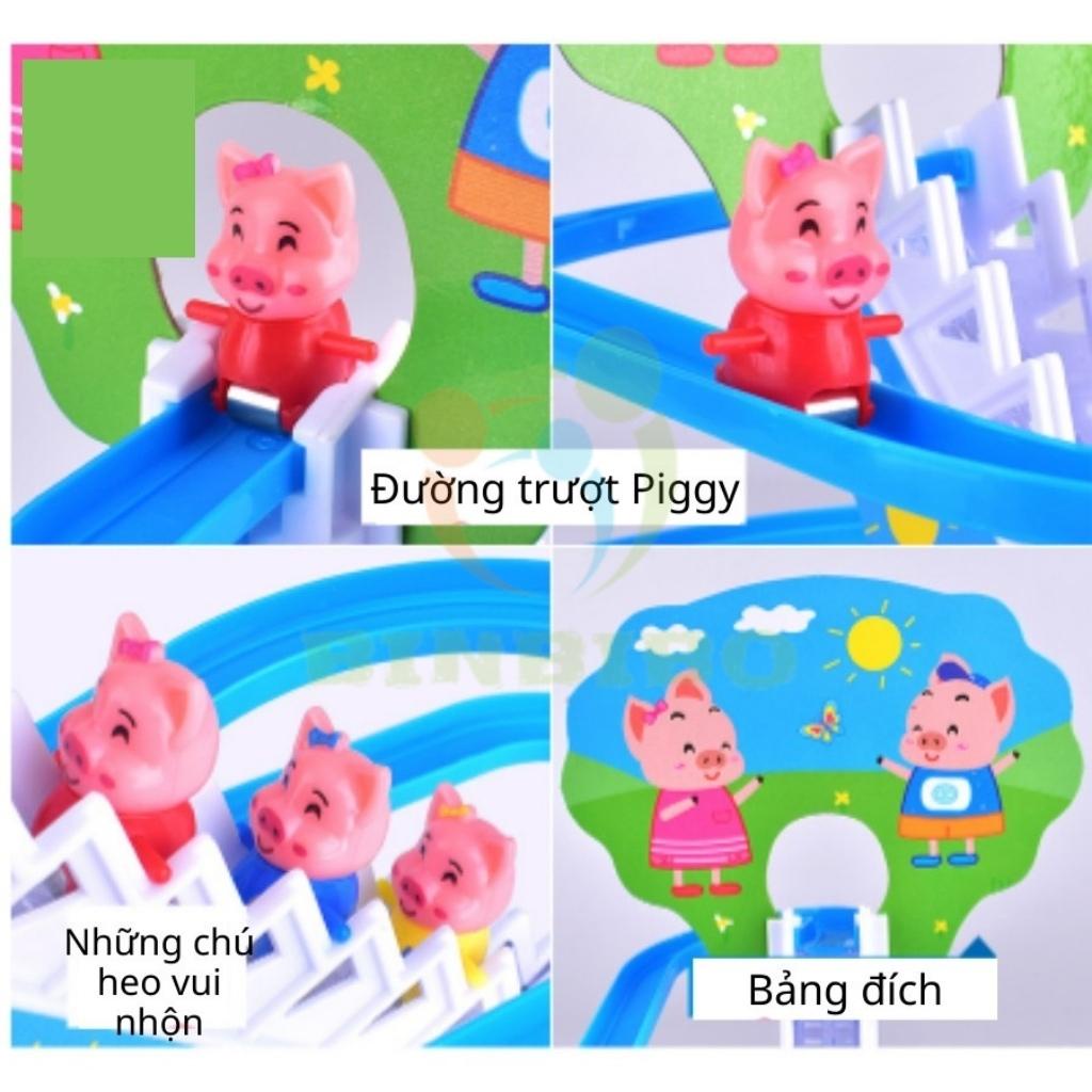 Vịt  leo cầu thang đồ chơi heo peppa vui nhộn cho bé có âm thanh ánh sáng