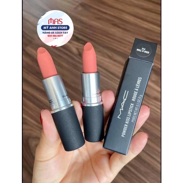 [ CHÍNH HÃNG ] Son MAC Powder Kiss Lipstick 314 Mull It Over Shopee