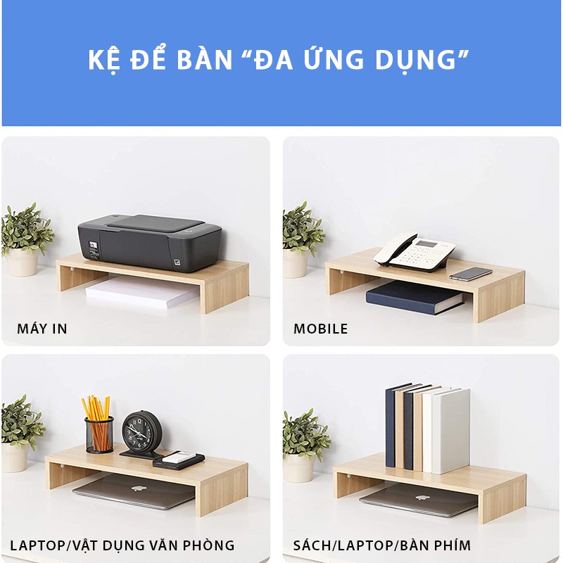 Ảnh Kệ Màn Hình Để Bàn Làm Việc Đơn Giản SIB Decor KDB23 3