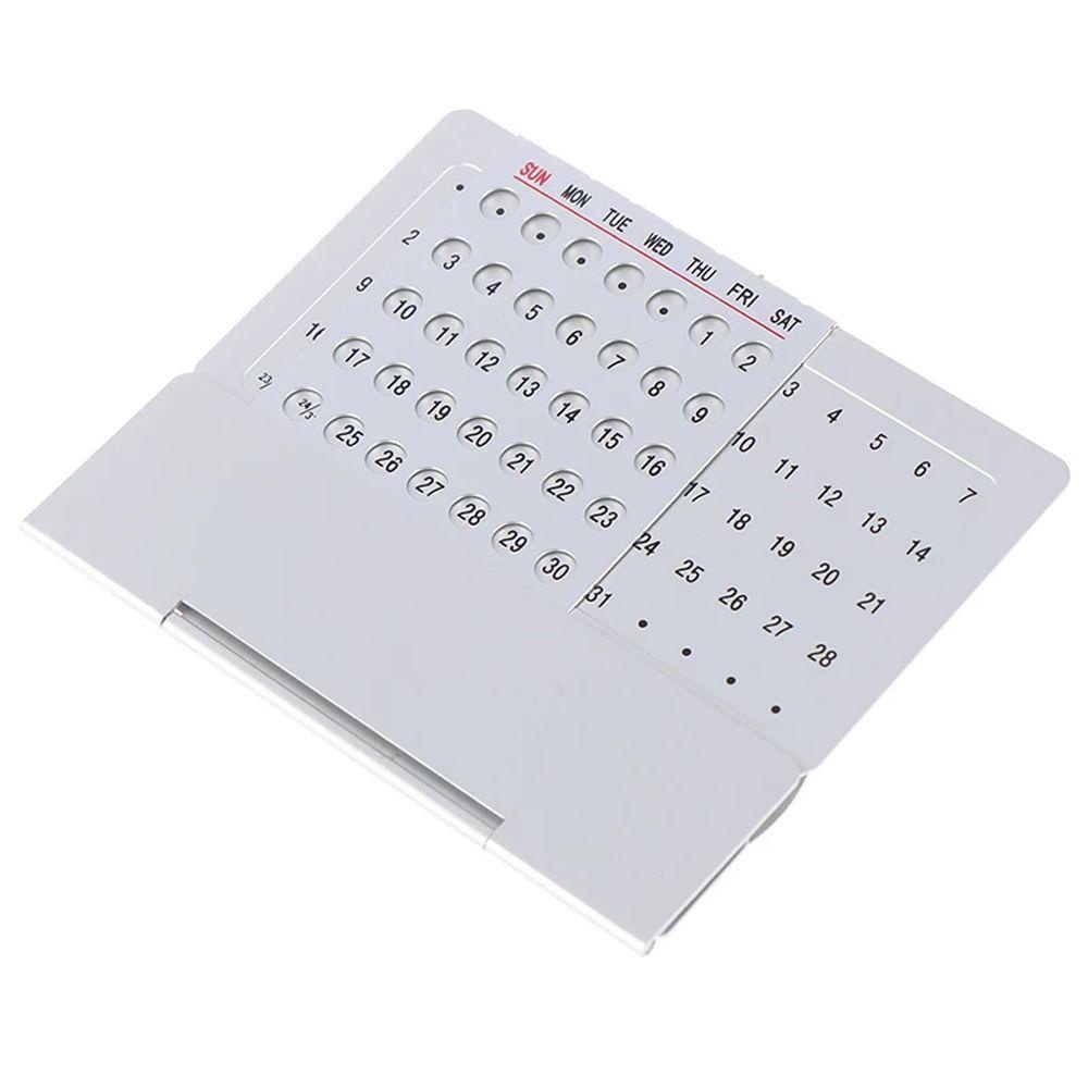 JSJJING Lịch 100 Năm Bền Hợp Kim Nhôm Siêu Độc Đáo Vật Dụng Văn Phòng Tiếng Anh Cho Gia Đình Lịch Vạn Niên