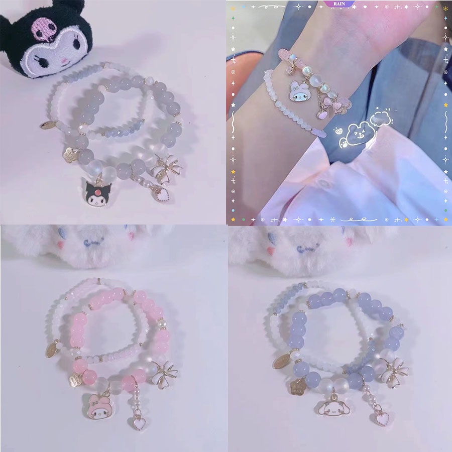 Vòng Tay Mặt Hình Kuromi Melody Sanrio Dễ Thương Thời Trang Cho Bạn Gái ...