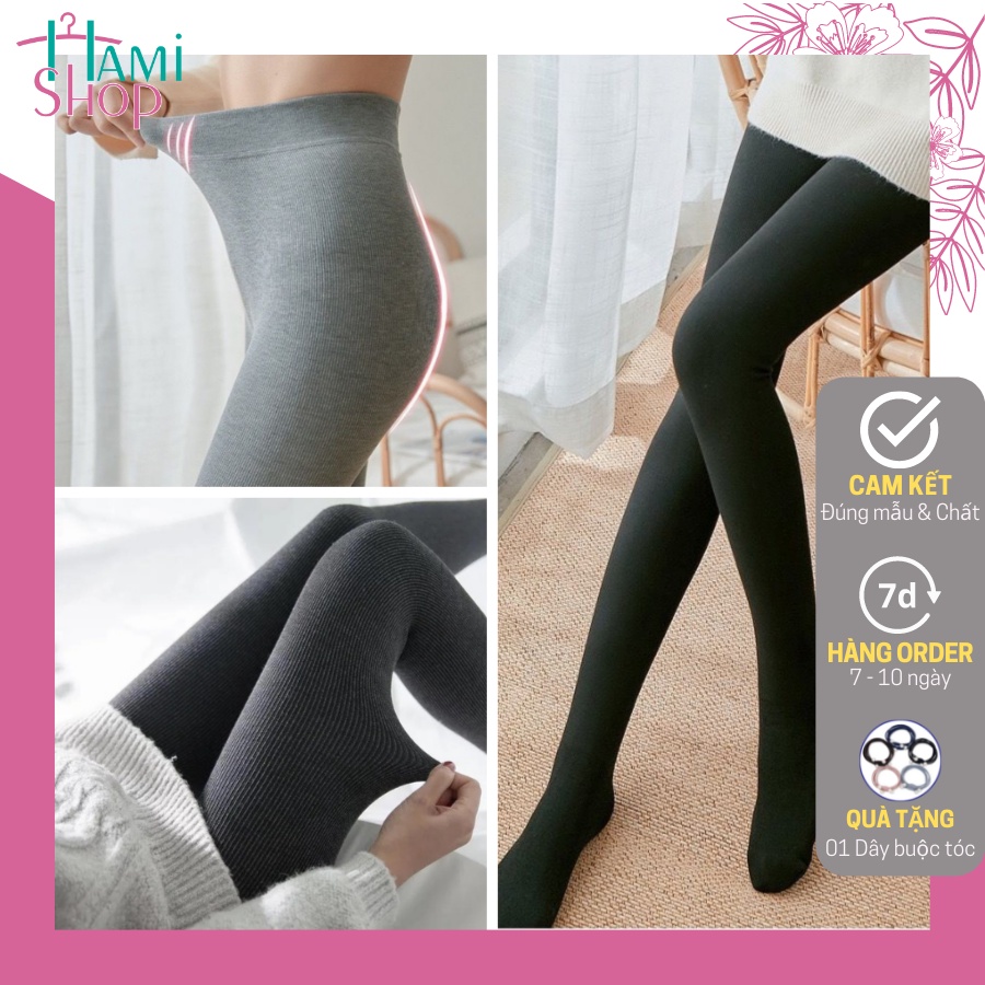 Quần tất len nữ quần legging len quần tất giữ ấm chất len dày đẹp Free ...