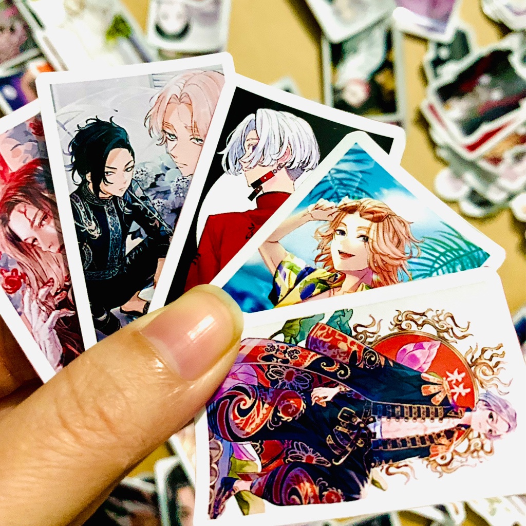 In sticker theo yêu cầu chống nước 1 tờ a4 (khoảng 24 hình) trang trí SAMI