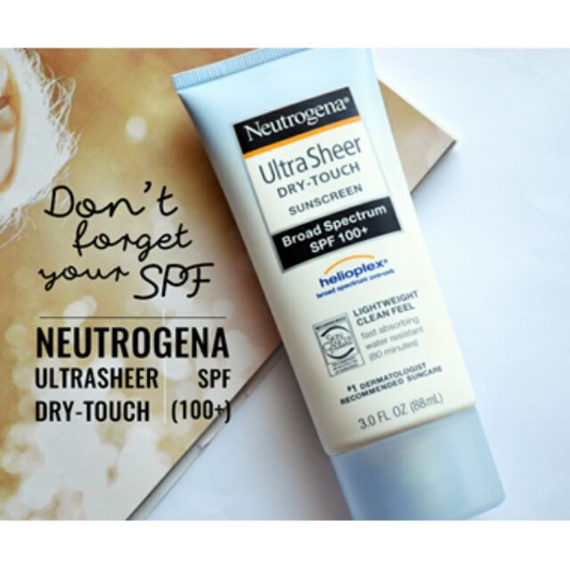 Kem Chống Nắng Neutrogena Ultra Sheer Dry Touch Spf 100 88ml Shopee Việt Nam 2888