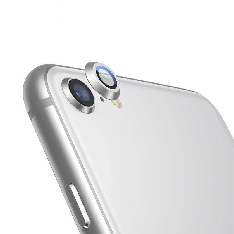 Bảo Vệ Camera Cho iPhone SE 2022 2020 SE3 SE2 Full Cover Ống Kính Vòng Kim Loại + Kính Cho iPhone 7 8 Nắp Bảo Vệ Ống Kính