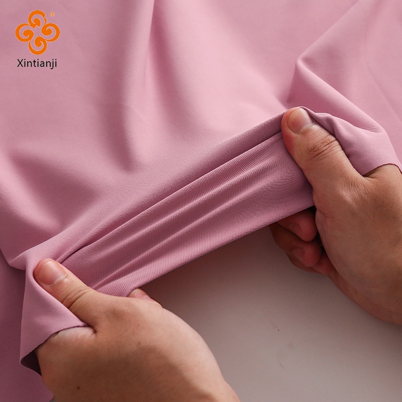 Spandex Vải Yoga Co Giãn Co Giãn Chất Liệu Dệt Kim Thoải Mái Bằng Nửa Sân Để May Phòng Tập Gym Thể Thao Áo Vest Quần Áo Mỗi Sân TJ5263