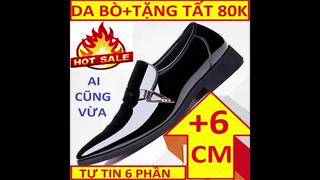 GIÀY TĂNG CHIỀU CAO 6cm SOE Style BẢO HÀNH 12 THÁNG DA BÒ CAO CẤP ĐẾ ...