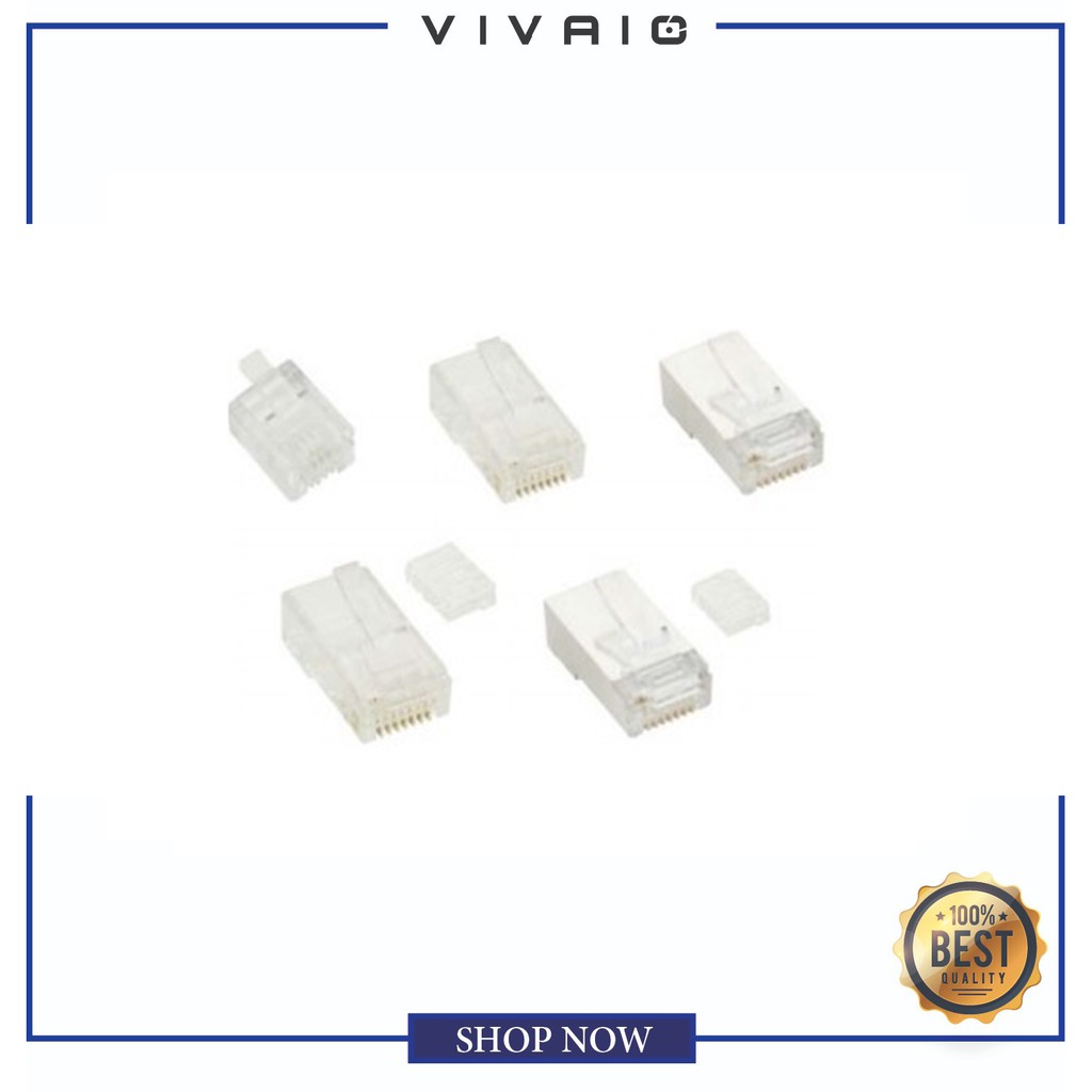 Đầu cắm dây điện thoại (10 cái) - Telephone Plug VIVANCO - Phụ kiện ...