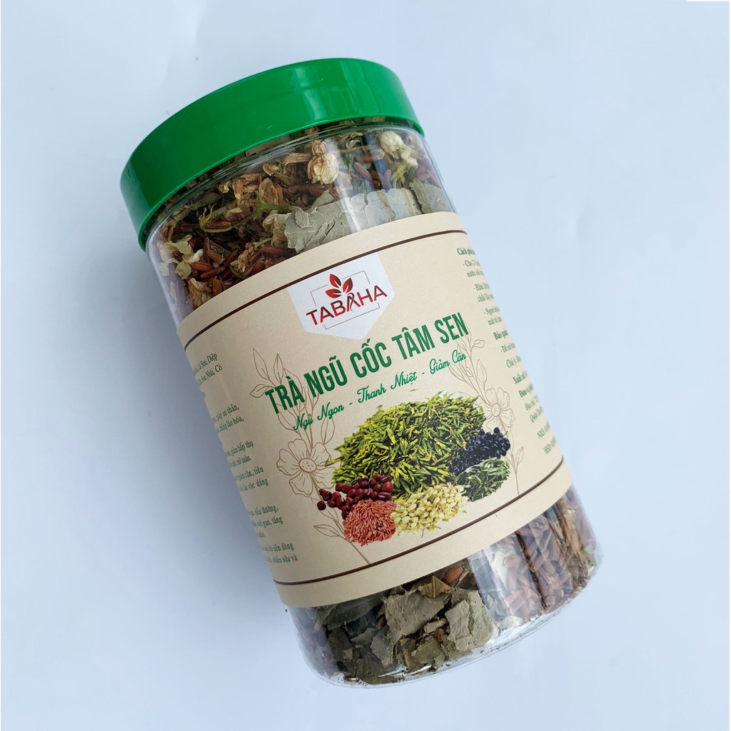 Ảnh Trà Ngũ Cốc Tâm Sen Tabaha Hộp 500g Thanh Nhiệt Cơ Thể Ngủ Ngon Từ 10 Thành Phần 2