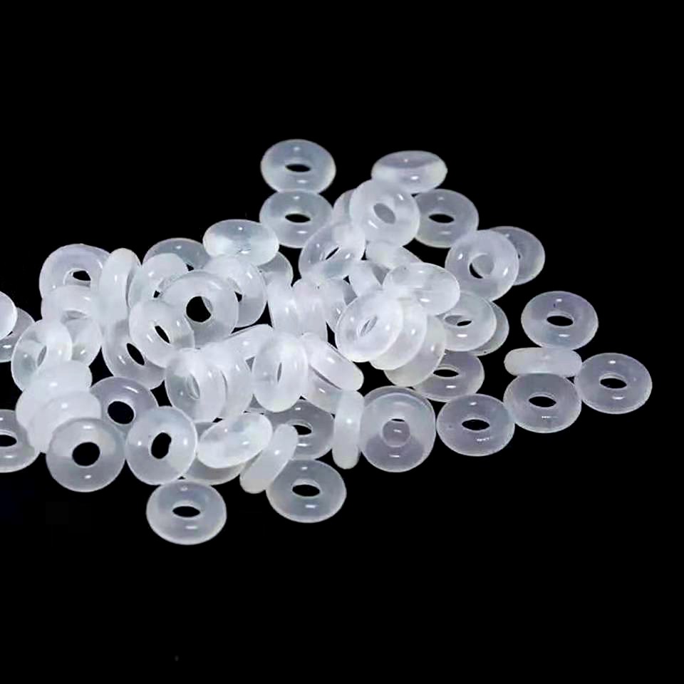 DINGLLY 10 Cái / lốc Nút Chặn Cao Su Phù Hợp Với Hạt Charm Vòng Tay Chống Trơn Trượt Nút Chặn Silicon Quyến Rũ