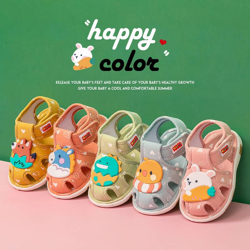 Cheerful Mario Giày sandal có âm thanh cho bé tập đi