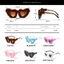 RTJIFSS Sang Trọng Trang Trí Kính Mát Thời Trang Clut Goggle Retro Vintage Nữ Phụ Kiện Kính Mắt