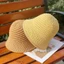 THEGIRL8B Mũ Rơm Nữ Có Thể Gập Lại Màu Trơn Ngọt Ngào Thanh Lịch Tấm Che Nắng Mới Mũ Đi Biển