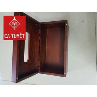 Hộp đựng giấy ăn gỗ hương cao cấp