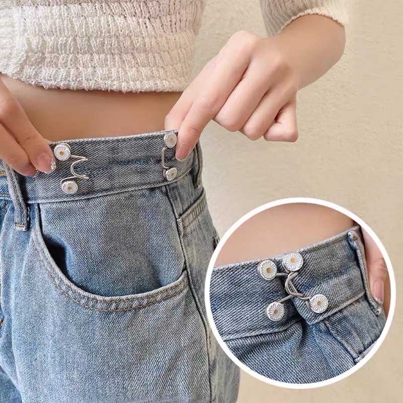 Nút Gài Điều Chỉnh Lưng Quần Rộng Thắt Lưng Dạng Gài - Móc Thu Hẹp Eo  Bò  Jeans Nam Nữ - Horizon